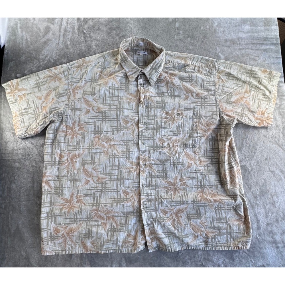 VTG Pierre‎ Cardin Shirt Mens 3XLT Korea Aloha Dadcore Resort Coastal Grandad